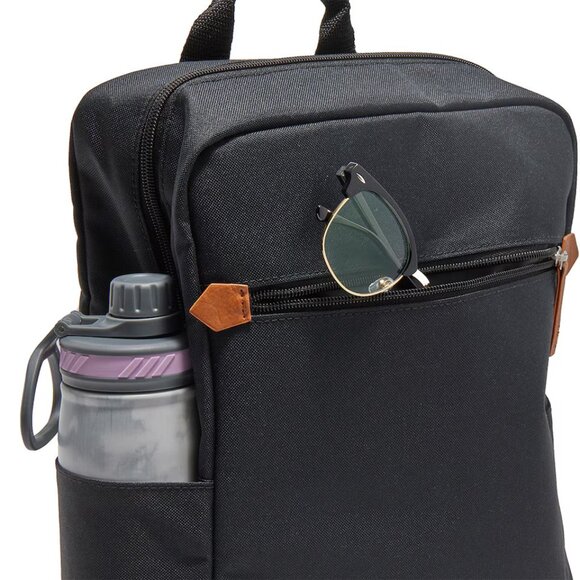 NWT DSW Backpack, Canvas with Leather Details, Black & Tan, Full Size Men Unisex - Picture 6 of 8